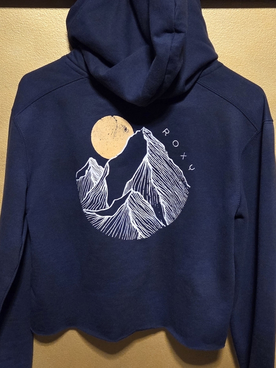 Roxy Sweaters - Roxy Navy Hoodie with Mountain Graphic